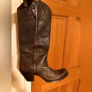 Sonora leather cowgirl boots, size 8 B